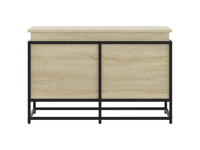 Boîte de rangement, coffre de rangement avec couvercle chêne sonoma bois ingénierie shl406 - Conforama D