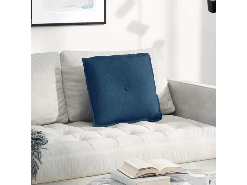 Coussin de dos, coussin de dossier bleu 50 x 19 x 45 cm tissu cf54527 - Conforama B