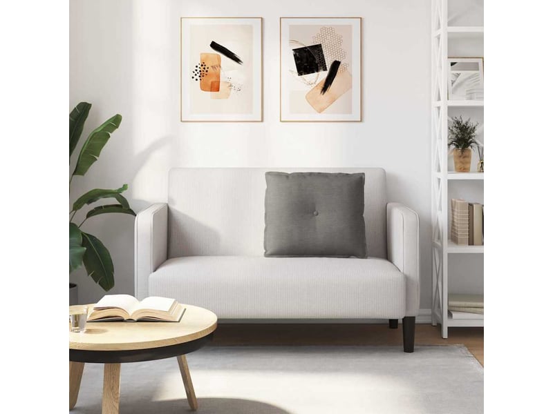  Coussin de dos, coussin de dossier gris clair 60 x 50 cm tissu en velours côtelé cf54682  - Conforama D