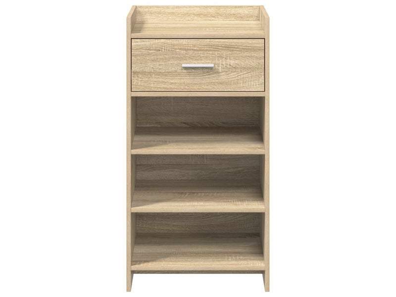  Meuble à chaussure, cabinet à chaussures avec tiroir chêne sonoma 48x36x92 cm  - Conforama E