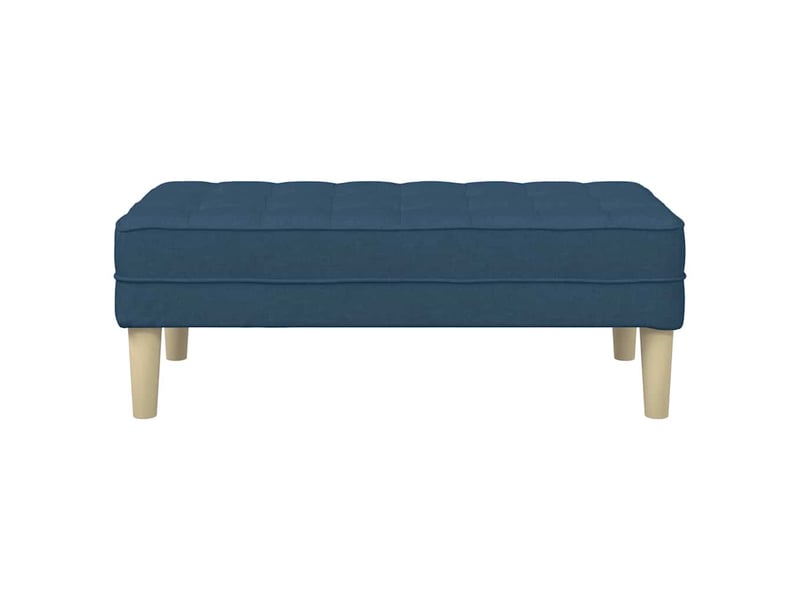  Banc chambre, banc de lit bleu 113x57x39 cm tissu  - Conforama D