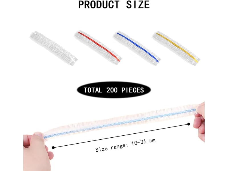 200 pièces couvercles alimentaires élastiques, sacs de conservation des aliments en plastique élastiques sacs de conservation frais pour fruits - Conforama B