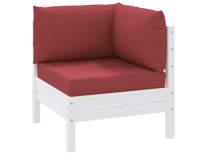  Lot de 3 coussins de palette, coussins de canapé rouge bordeaux tissu oxford cf59704  - Conforama C