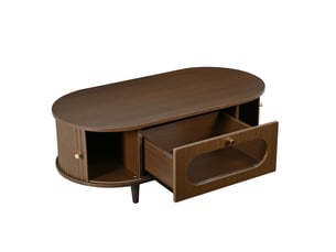 Table basse  coloris bois foncé  PD-1 - 50 cmx100 cm