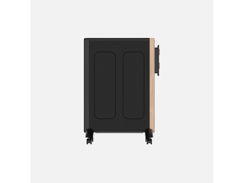 Fabrilamp badin radiateur mica 1500 w 3 éléments noir et effet bois 283121588 - Conforama E