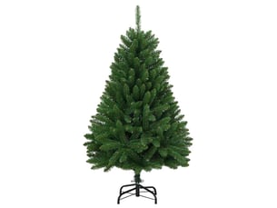 Sapin de noël artificiel, arbre de noël à charnières avec support vert 120 cm