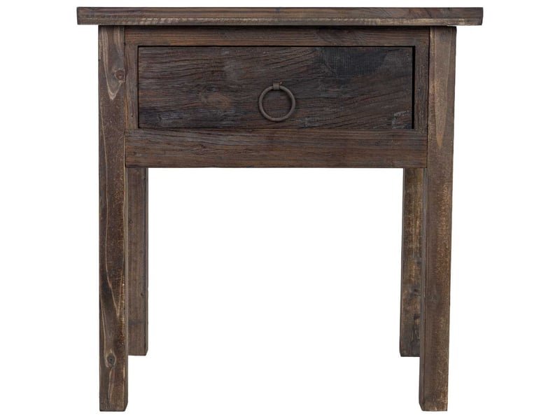  Table de chevet en bois marron 58x36x60 cm h  - Conforama B