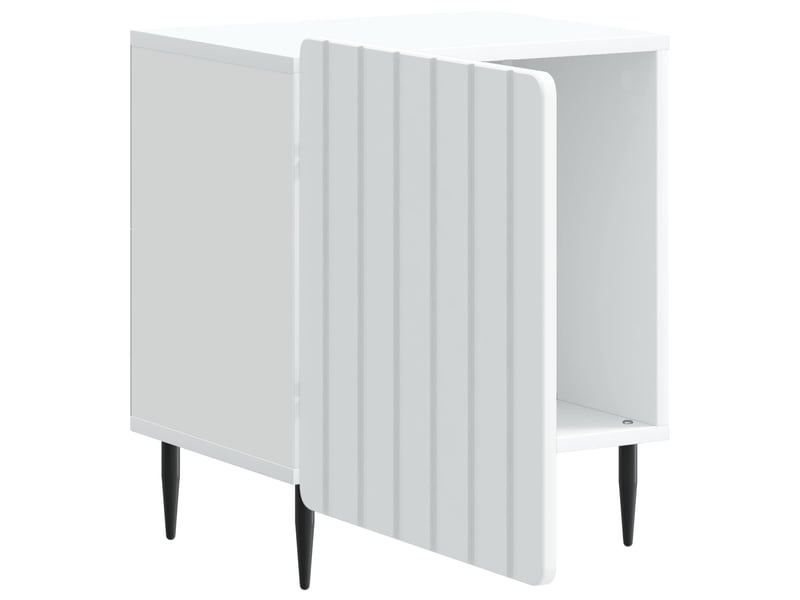  Table de chevet - cabinet de chevet - table de nuit blanc 43 x 34,5 x 52 cm bois d'ingénierie  - Conforama C