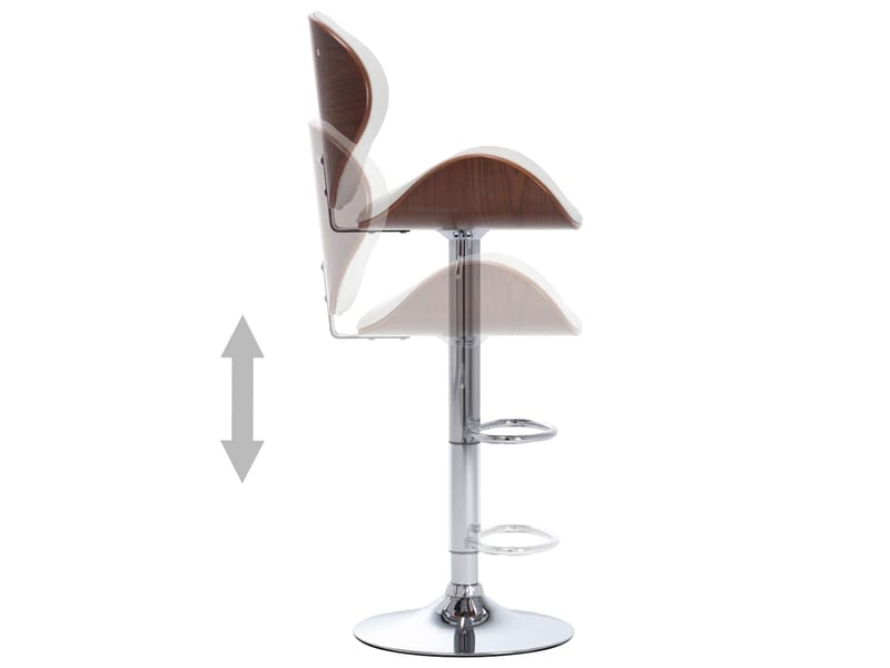  Tabouret de bar, chaise de bar blanc similicuir shl94788  - Conforama D