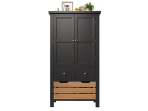 Buffet 2 porte(s)  5 tiroir(s)   - 40 cm coloris bicolore 
