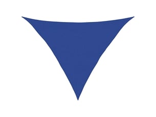 Voile d'ombrage - voile d'ombre - voile parasol 160 gm² triangulaire bleu 5x5x6 m pehd