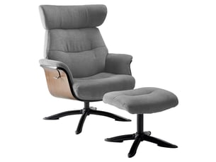 Fauteuil relax manuel NAKANO ALTOBUY Microfibre gris