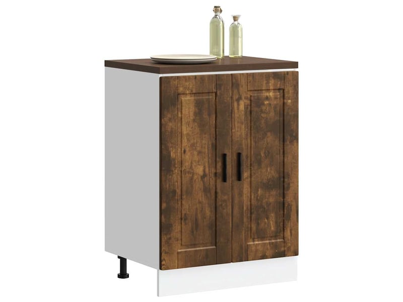 Meuble de rangement, armoire de cuisine porto chêne fumé bois d'ingénierie shl1379 - Conforama B
