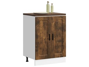 Meuble de rangement, armoire de cuisine porto chêne fumé bois d'ingénierie shl1379