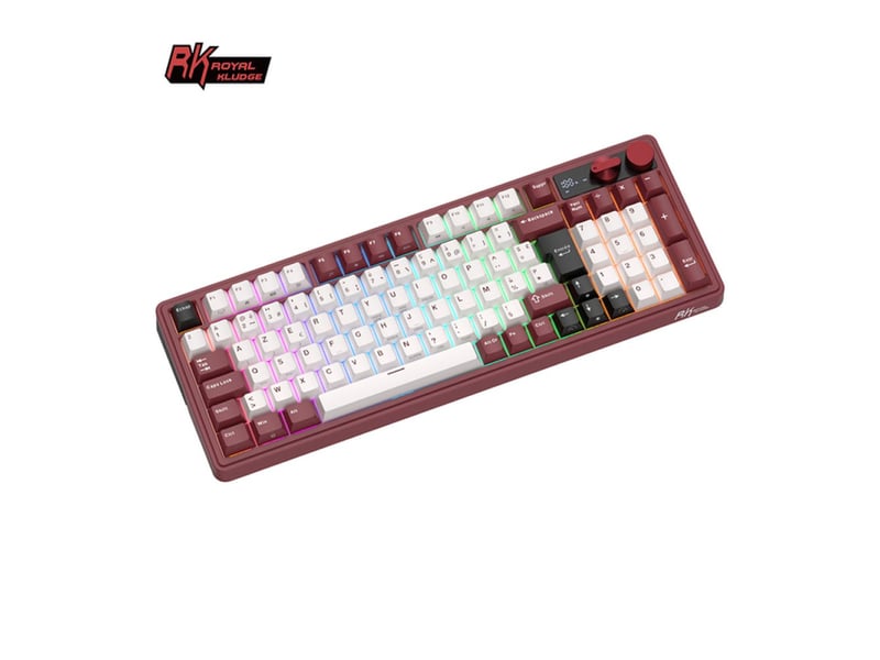  Clavier mecanique gaming 96% azerty hot swap creamy pbt rgb triple connexion bt 2.4g usb-c 321202_AACMC80120_6_DROPFR - Conforama D