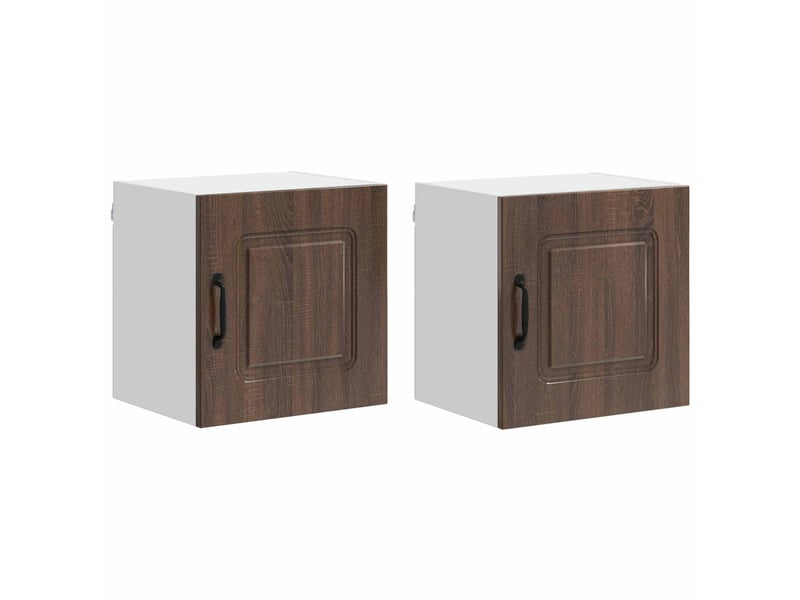  Meuble mural de cuisine | armoire de cuisine 2 pcs chêne brun shl8875  - Conforama A