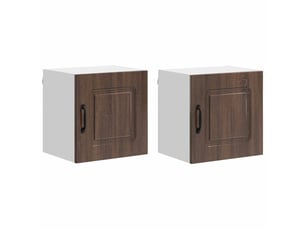 Meuble mural de cuisine | armoire de cuisine 2 pcs chêne brun shl8875