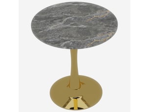 Table basse rond(e) coloris doré MEULVA  - 70 cmx70 cm