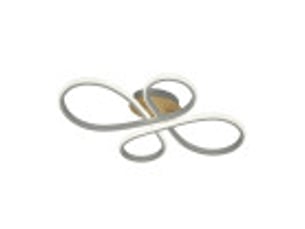 Fabrilamp bandeira, plafonnier, moderne, led, 88 w, 9680 lm, 3000-4000-6500 k, blanchêtre, 12 x 60 x 43 cm