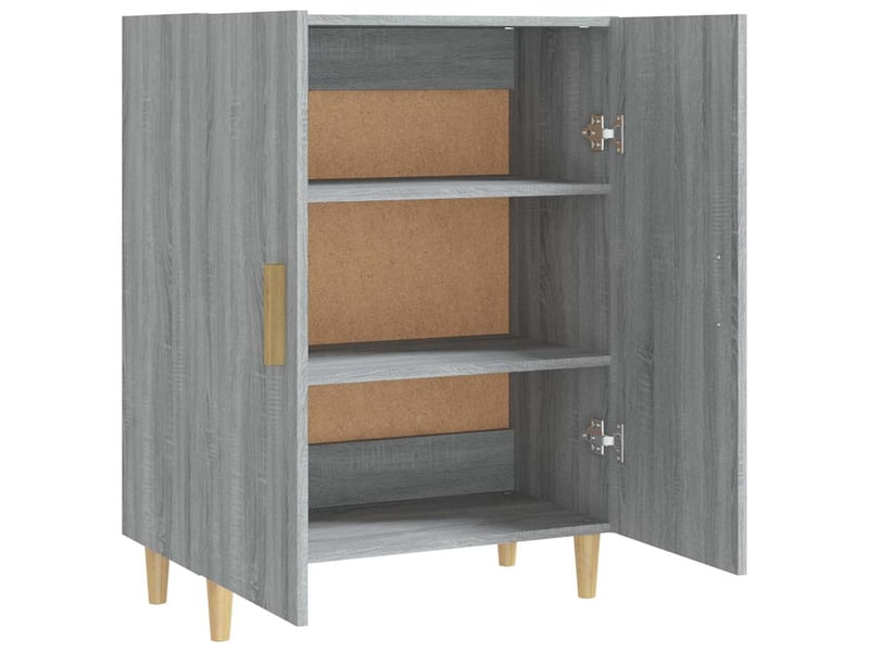  Buffet - bahut - meuble de rangement sonoma gris 70x34x90 cm bois d'ingénierie  - Conforama E