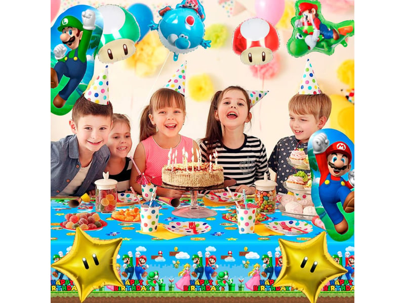  Ballons aluminium theme super mario lot de 8 pour helium 333453_AAAJO55710_6_DROPFR - Conforama E