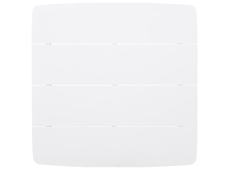  Table en aluminium blanc 90x90x75 cm  - Conforama D