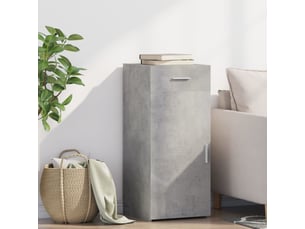 Buffet - bahut - meuble de rangement gris béton 40x42,5x93 cm bois d'ingénierie