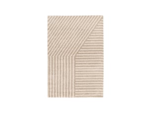 Tapis intérieur motif ronds crème et beige 80 x 150cm - stella