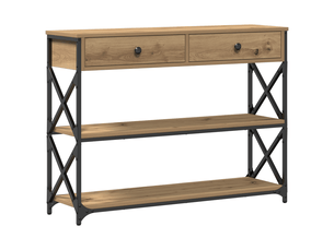 Console 0 tiroir(s)  coloris marron <strong></strong> <strong></strong>