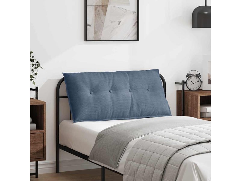  Coussin de dos, coussin de dossier bleu 100 x 50 cm tissu en velours côtelé cf54504  - Conforama B