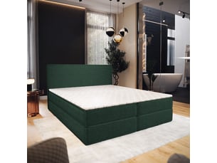 Lit avec rangement 180x200 cm <strong>MASSENO</strong> <strong></strong> coloris vert