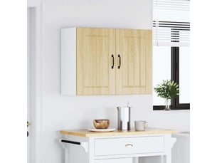 Meuble de rangement, armoire murale de cuisine lucca chêne sonoma bois ingénierie shl8654