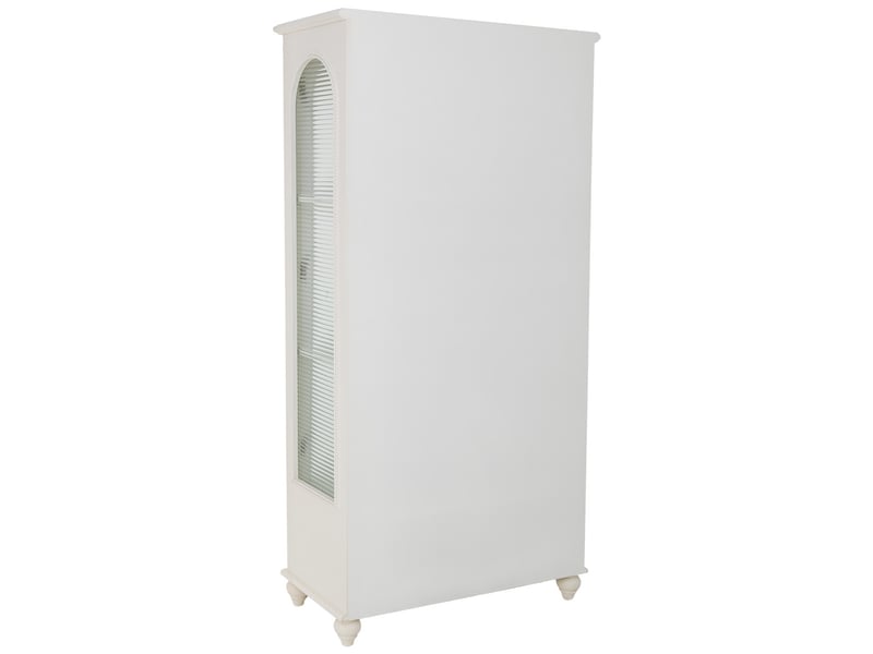  Vitrine en bois blanc 80x38x160 cm h  - Conforama D