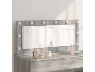 Miroir rectangulaire à fixer coloris gris <strong></strong>  <strong></strong> - 100 cm x 45 cm