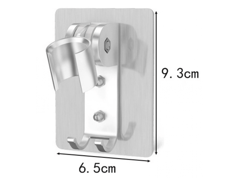  Adhésif fort douche support de la tête réglable douche porte-wand, douche à main tête support mural avec 2 crochets de suspension  - Conforama E