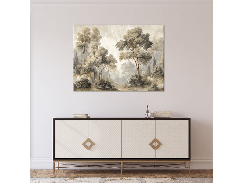  Tabelau sur toile, un paysage forestier pittoresque dans un cadre classique 30x20 1328139367 - Conforama B