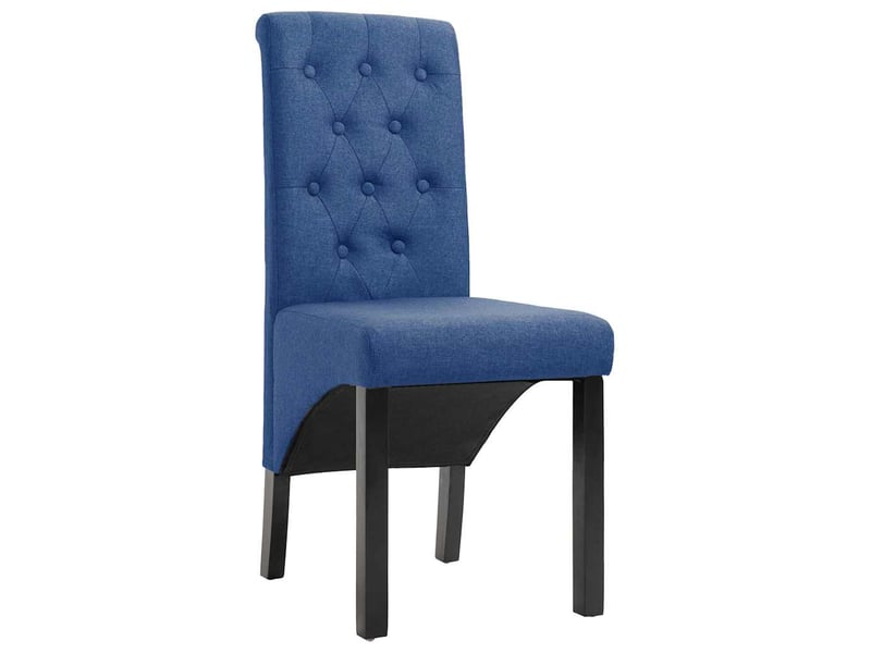 Vidaxl chaises à manger lot de 2 bleu tissu - Conforama A