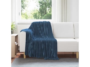 Plaid canapé bleu marine 150x130 cm 0.45 kg polaire