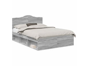 Lit 2 places 150x200 cm coloris gris