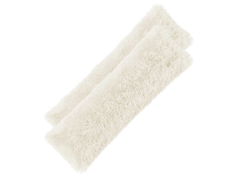  Lot de 2 coussins avec oreiller, coussins décoratifs heerlen blanc fleece pv cf50408  - Conforama A