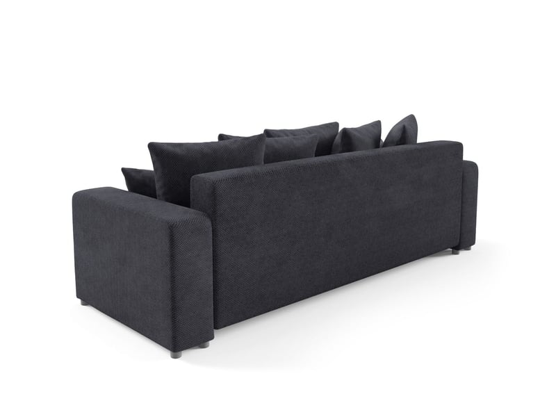  Canapé convertible evora noir  - Conforama C
