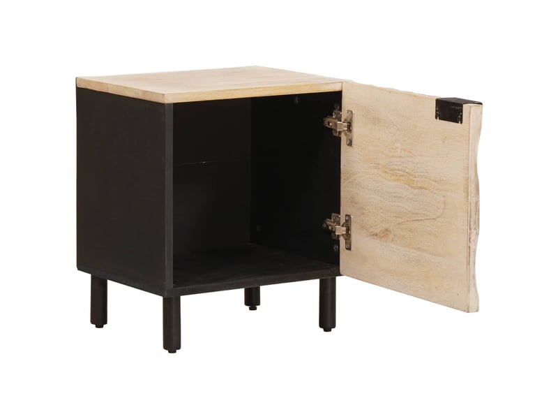  Table de chevet - cabinet de chevet - table de nuit 2 pc blanc 40 x 33 x 46 cm  - Conforama C