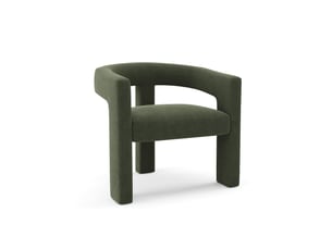 Fauteuil fixe <strong>SIA HOME</strong> <strong>MILAVLKA</strong> Velours vert vendu A l'unité