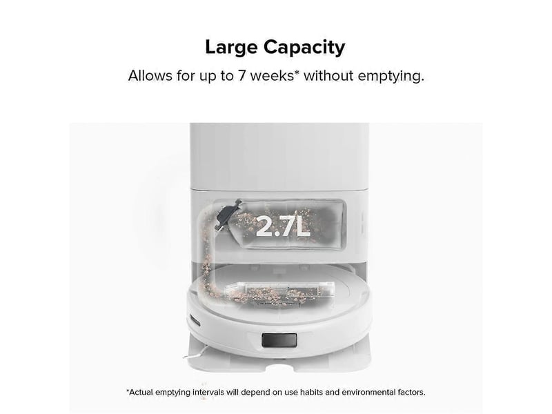  For roborock s8 maxmaxv ultra,q revo qrevo pro robot vacuum cleaner dust bag consumables dust bag replacement parts  - Conforama D