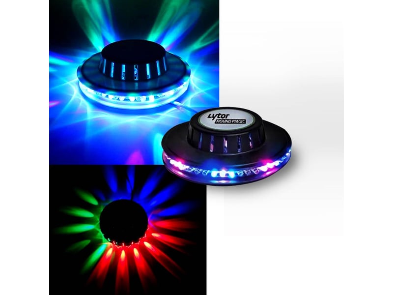  Enceinte party light sound mobile 800w 15 à leds rvb - usb-bt-sd-fm + effet ovni + pied  - Conforama D