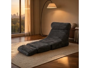 Fauteuil convertible <strong>MODENVIE</strong> <strong></strong> Tissu noir