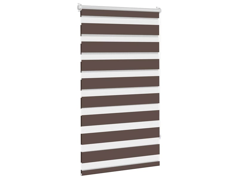  Store vénitien zebra, store de fenêtre 90,9 x 150 cm, largeur du tissu 86,7 cm, couleur café cf48215  - Conforama C
