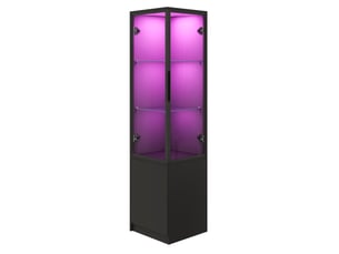 Vitrine coloris noir MAISENTIEL - 40 cmx160 cm