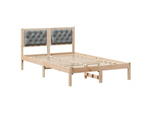 Lit 2 places 135x190 cm    coloris marron