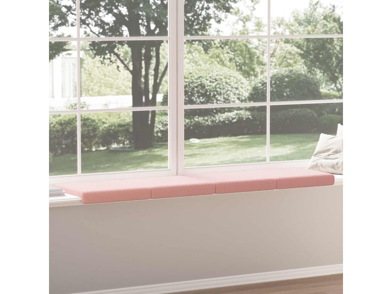  Lot de 4 coussins de banc, coussins d'assise, coussins pour chaisecanapé tissu sherpa rose profondeur 35 cm cf52594  - Conforama D